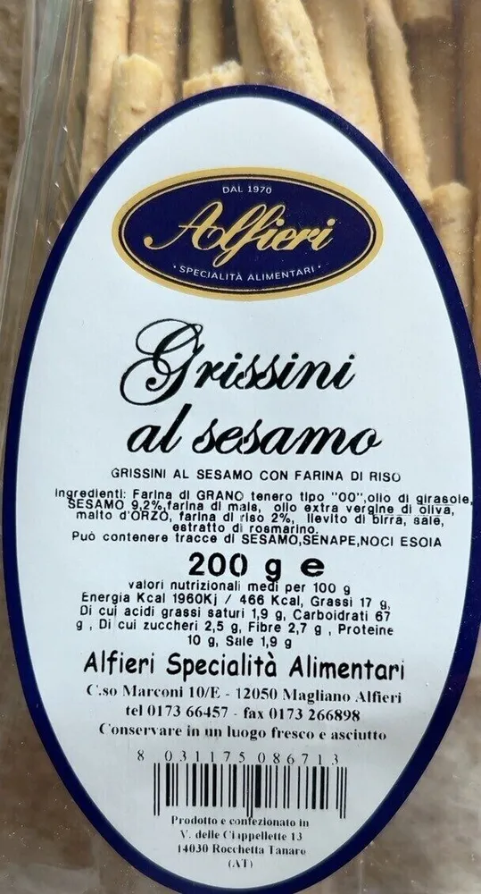 Grissini al sesamo