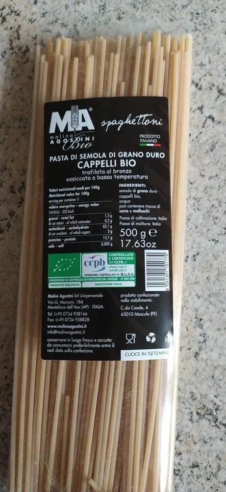 Pasta di semola Cappelli Bio