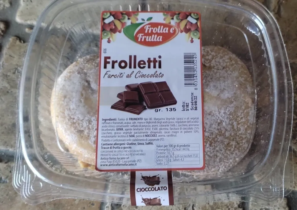 Frolletti farciti al cioccolato