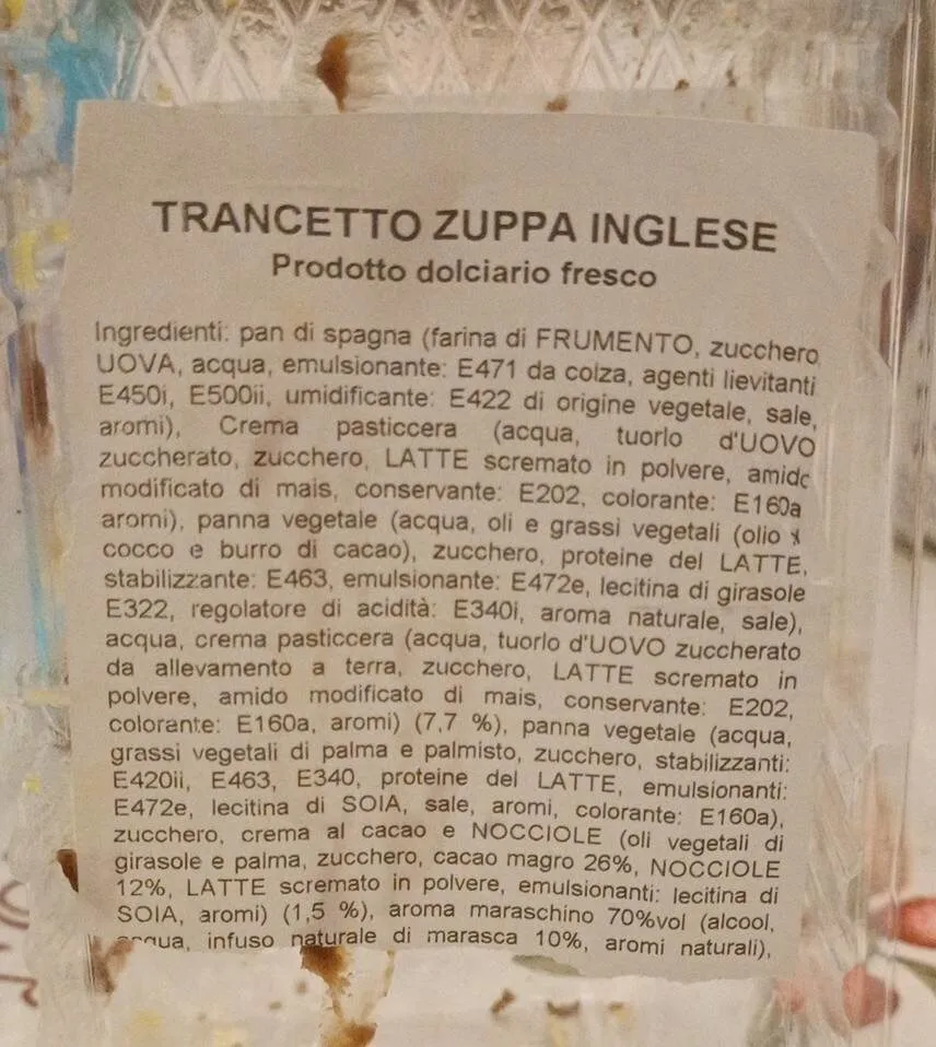 Trancetto zuppa inglese
