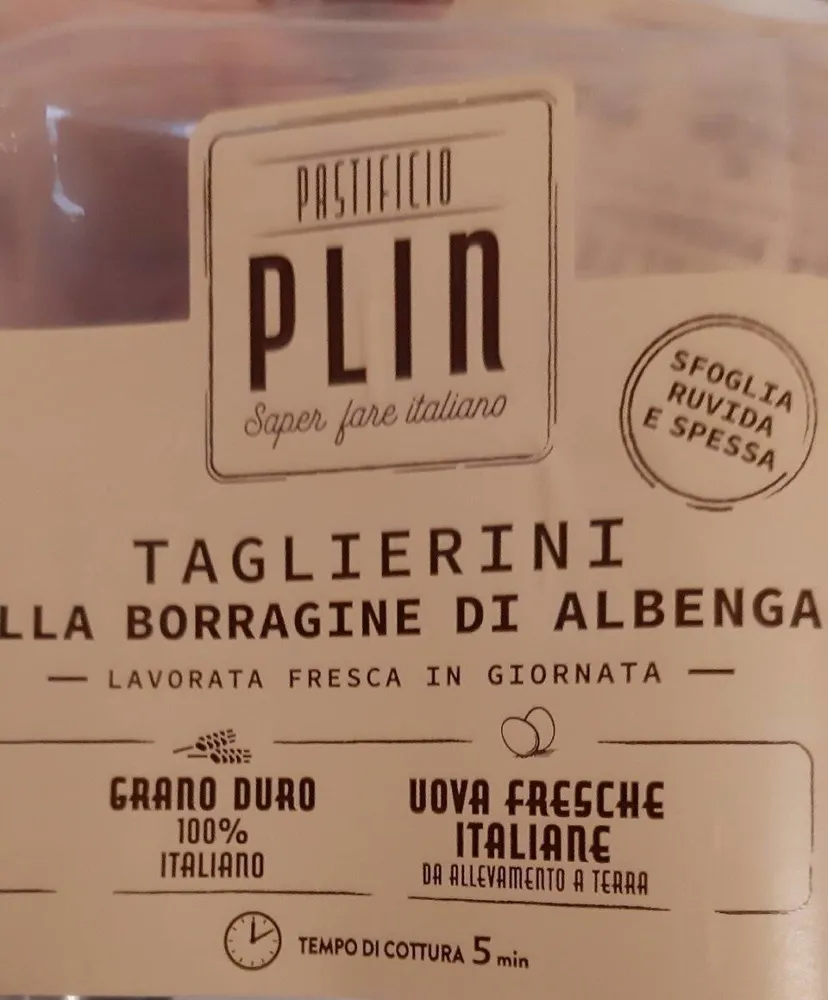 Taglierini alla borragine di Albenga