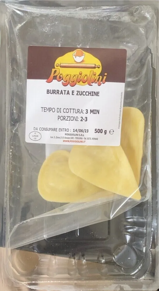 ravioli burrata e zucchine