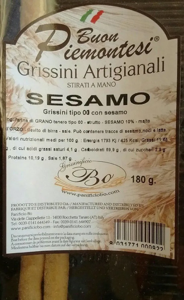 Grissini sesamo