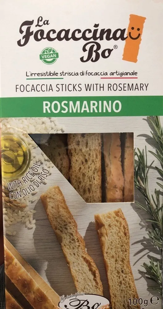 Focaccia sticks with rosemary
