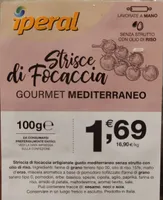 Strisce di focaccia