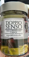 Crema al pistaccio e crema al cioccolato fondente