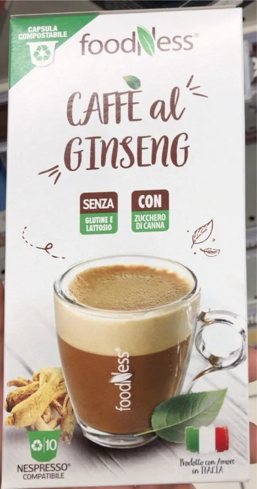 Ginseng coffee compatibili con sistema nespresso capsule