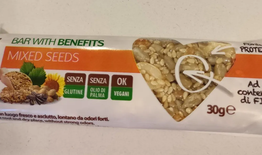 Bar with benefits mixed seeds