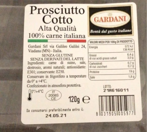 Prosciutto cotto