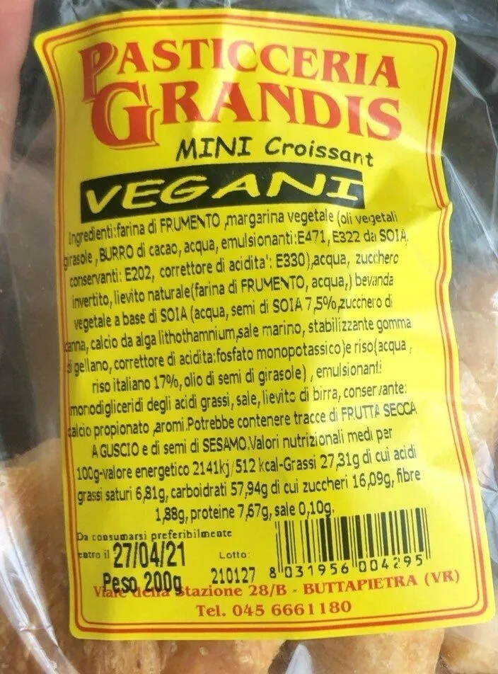 MINI Croissant VEGANI