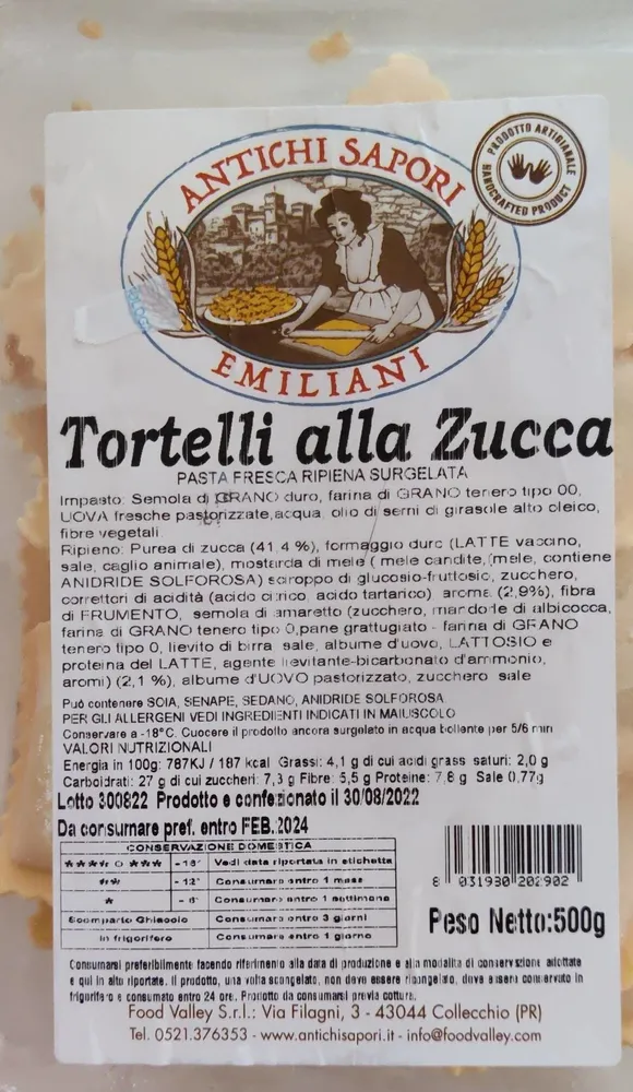 Tortelli alla zucca
