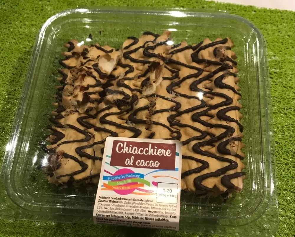 Chiacchiere al cacao