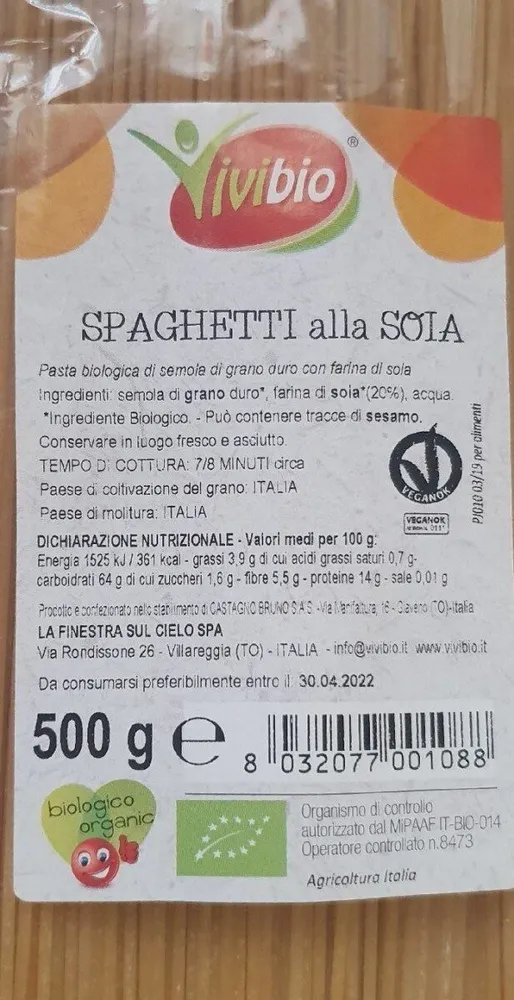 Spaghetti alla soia