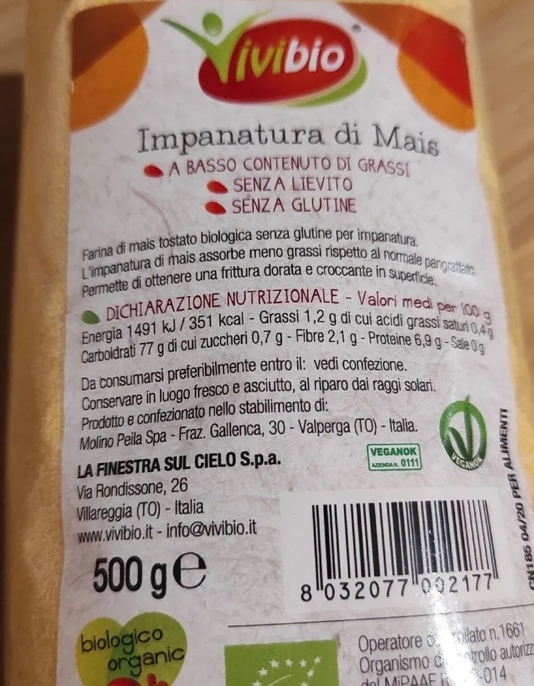 Impanatura di mais