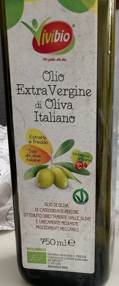 Olio extravergine di oliva biologico