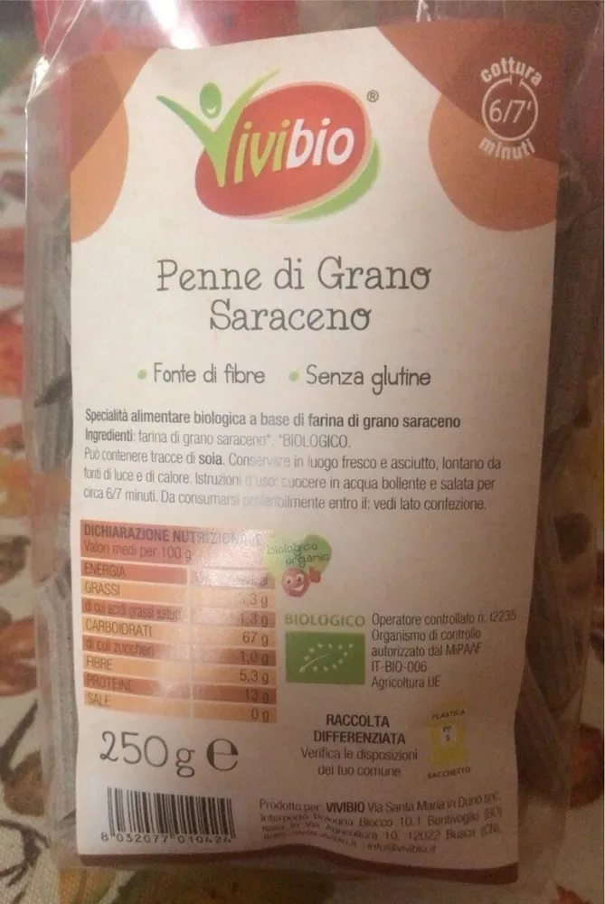 Penne di Grano Saraceno