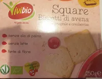 Biscotti di avena farro integrale cranberries