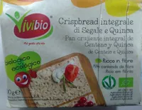 Crispbread integrale di segale e quinoa