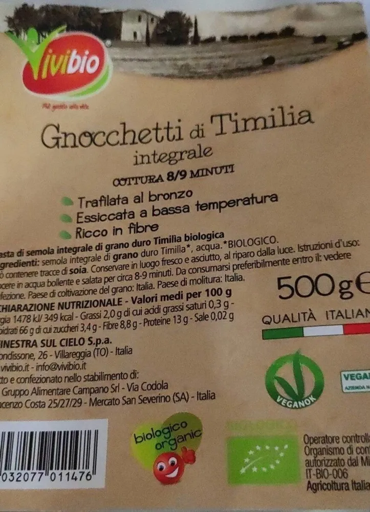 Gnocchetti di timilia