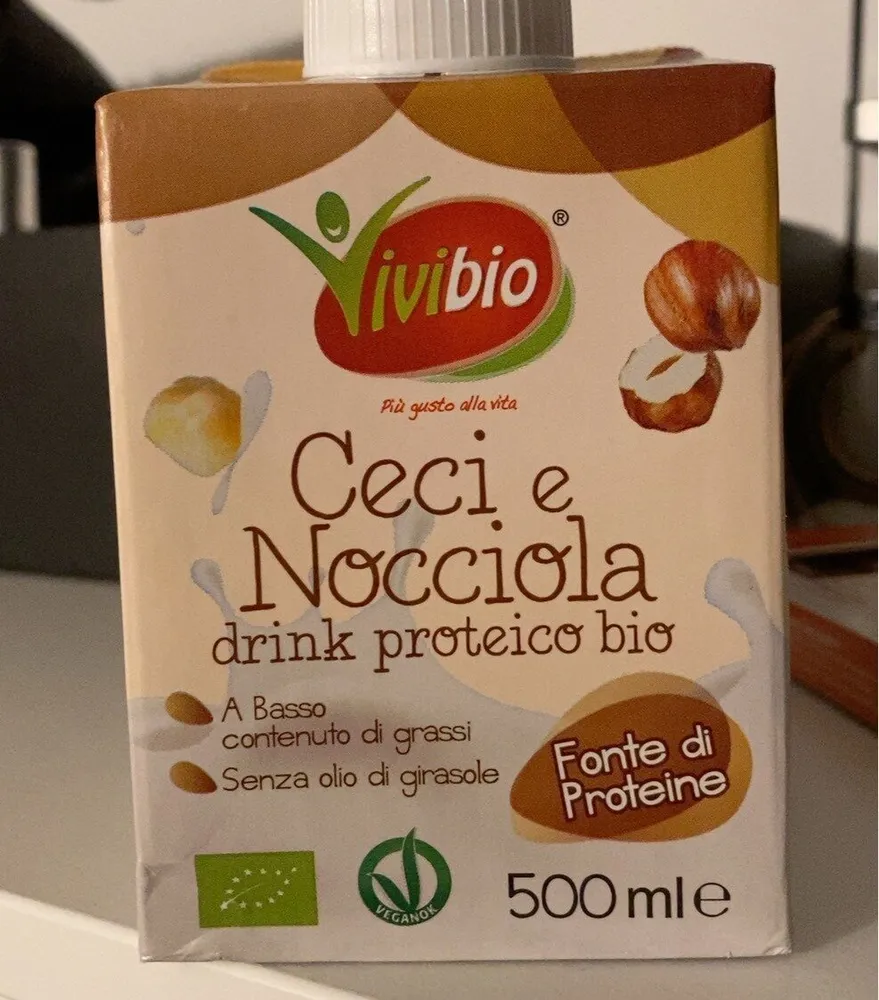 Ceci e nocciola drink proteico