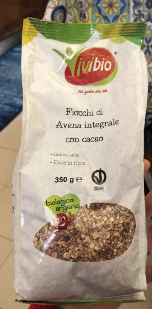 fiocchi di avena integrale con cacao