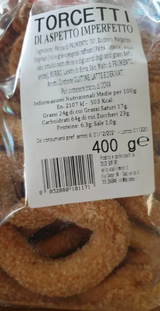 Torcetti di aspetto imperfetto