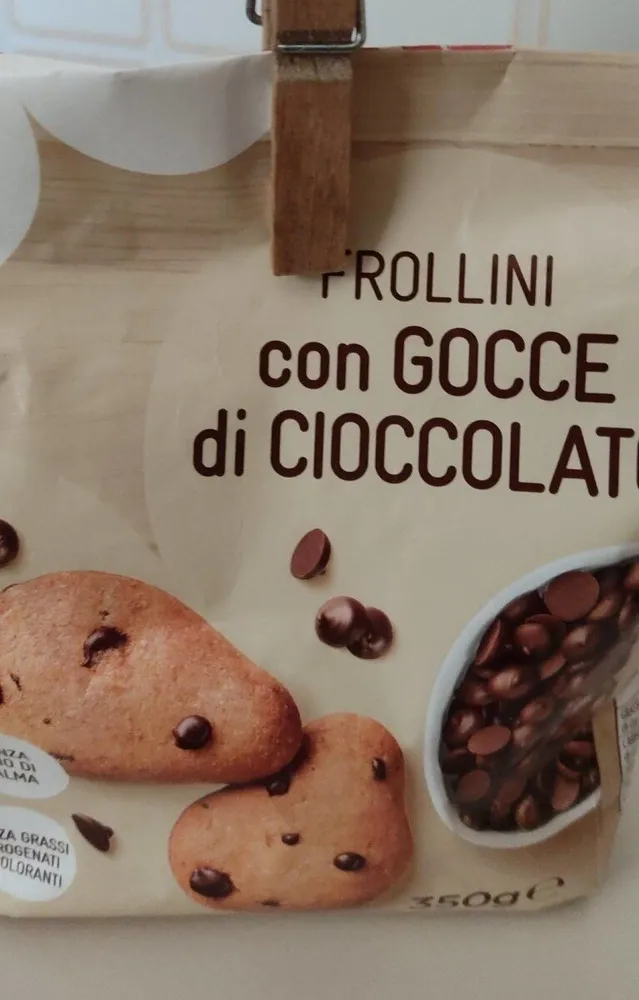 Frollini con gocce di cioccolato
