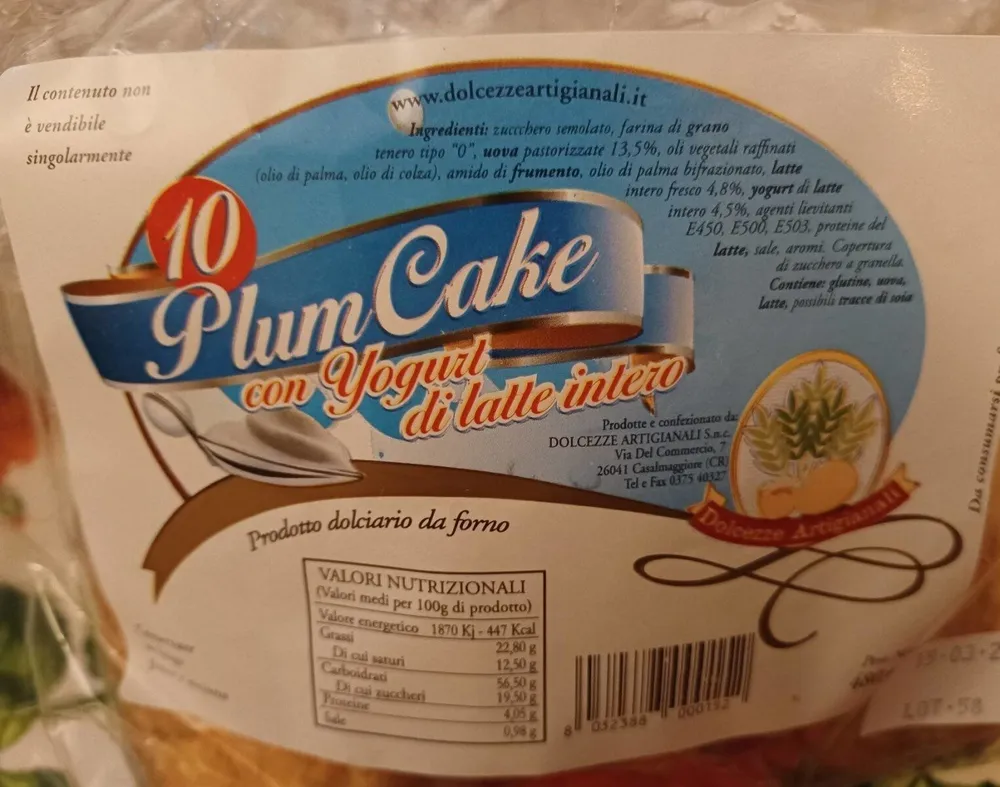 Plum cake con yogurt