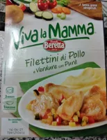 Filettini di pollo e verdure con purè