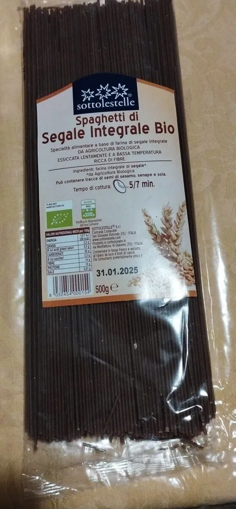 Spaghetti di segale integrale bio