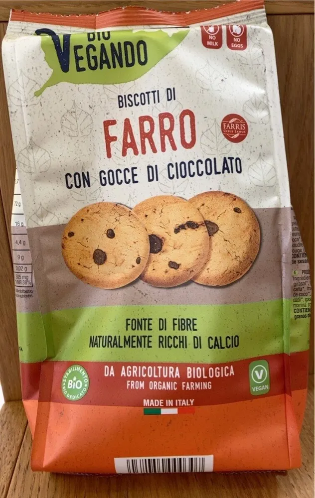 Biscotti di Farro con gocce di cioccolato