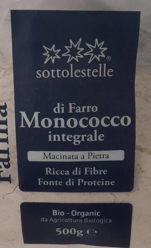 Farina monoscocca di farro integrale