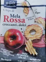 Chips di mela rossa croccanti e dolci