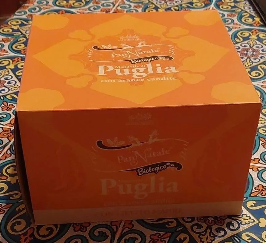 PanNatale Biologico Mandorle di Puglia con arance candite