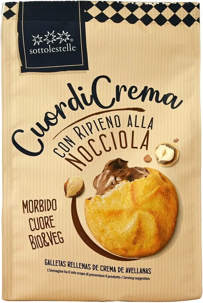 Cuor di crema con ripieno alla nocciola