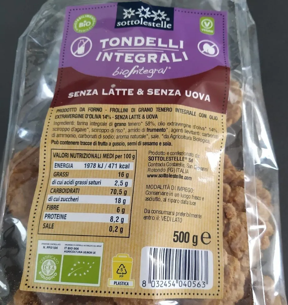 TONDELLI INTEGRALI