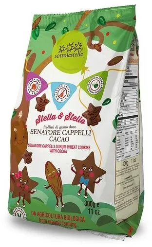 Biscotti di grano duro Senatore Cappelli cacao