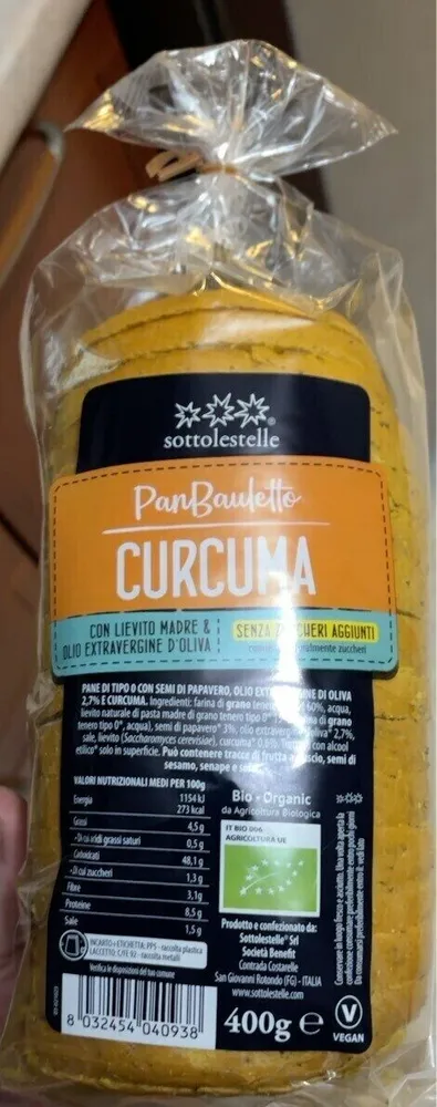 Pan bauletto Curcuma