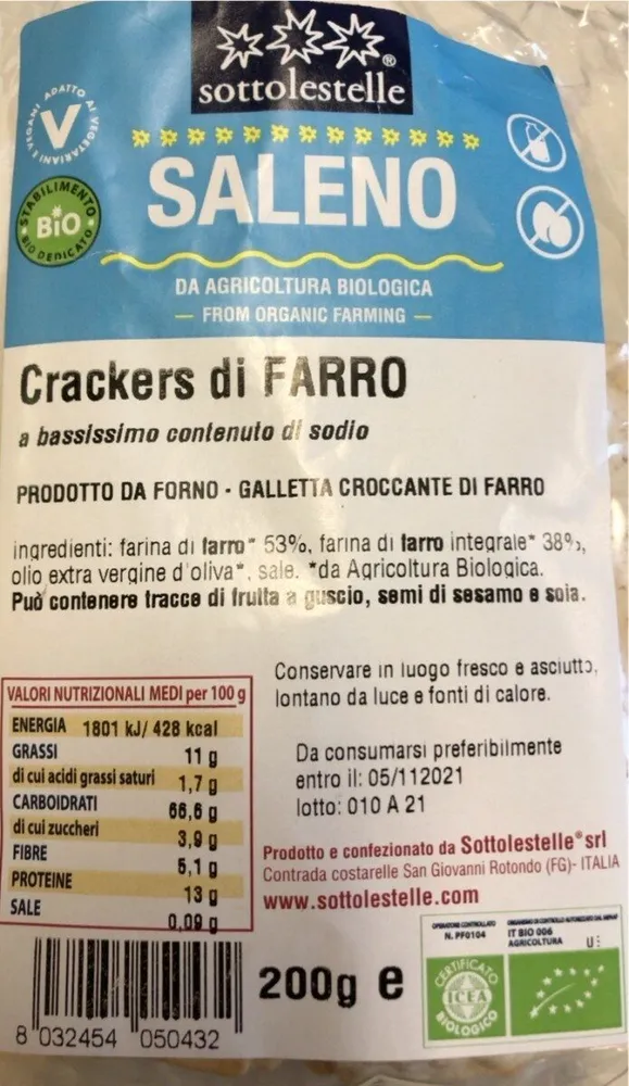 Crackers di farro