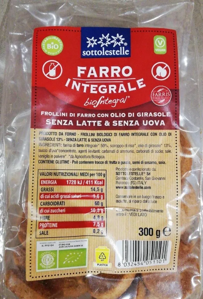 Galletas espelta integral