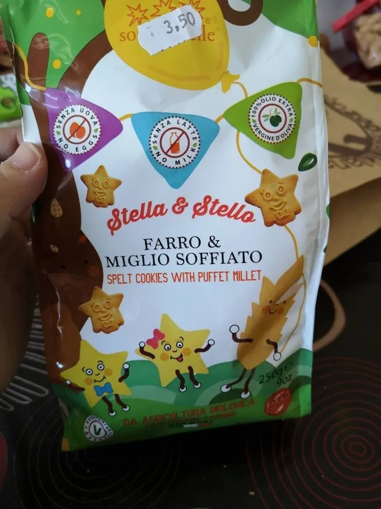 STELLA&Stello Galletas Espelta con mijo y Aceite de Oliva