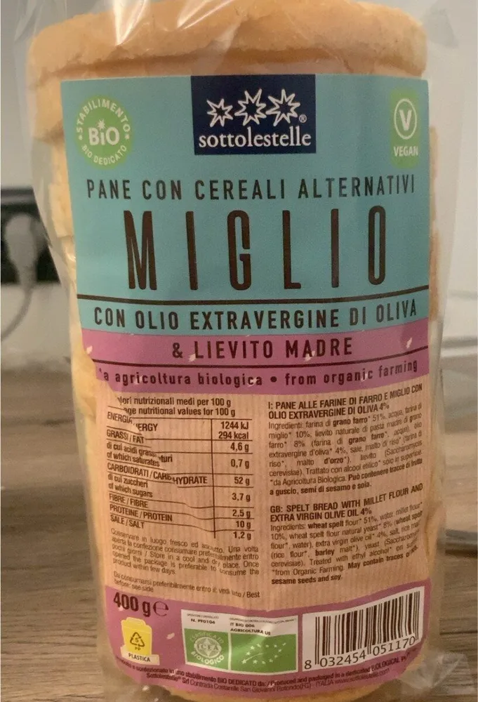 Pane com cereali alternativi
