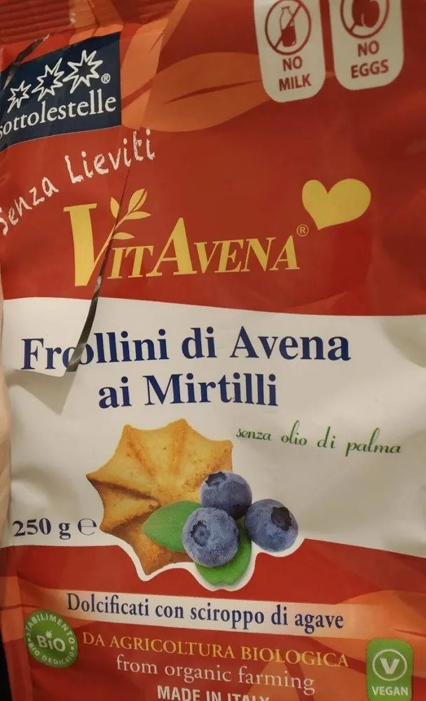 Vitavena frollini di avena ai mirtilli