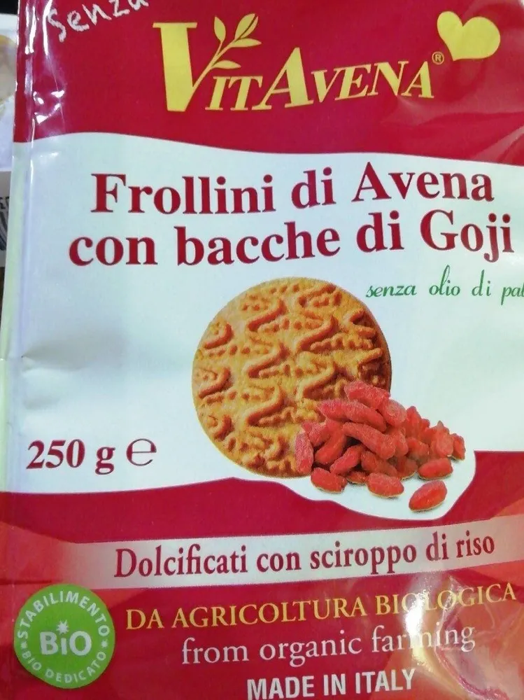 Frollini di avena con bacche di goji