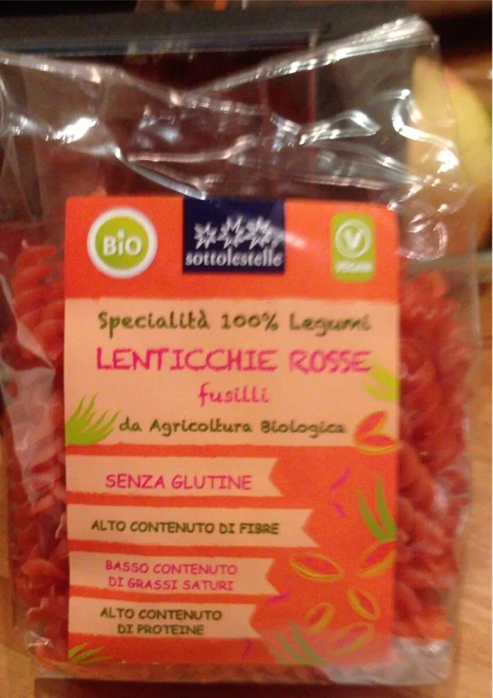 Fusilli lenticchie rosse