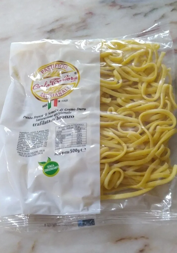 Pasta fresca di semola di grano duro lavorazione artigianale