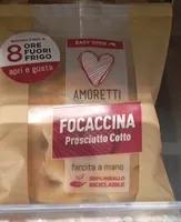 Focaccina con prosciutto cotto