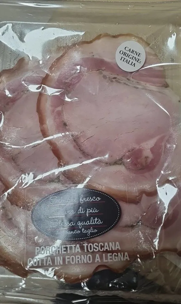 Porchetta Toscana cotta in forno a legna
