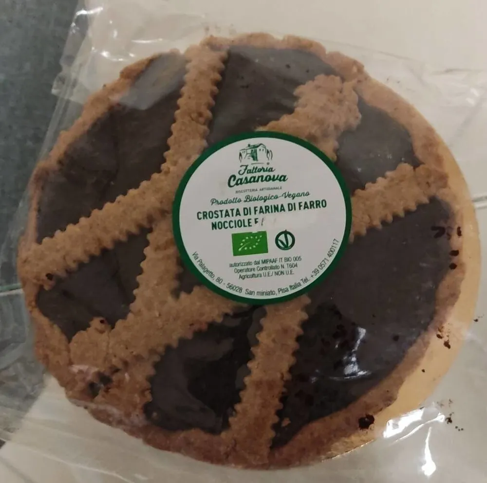 Crostata di farina farro e nocciole