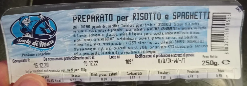 Preparato per risotti e spaghetti